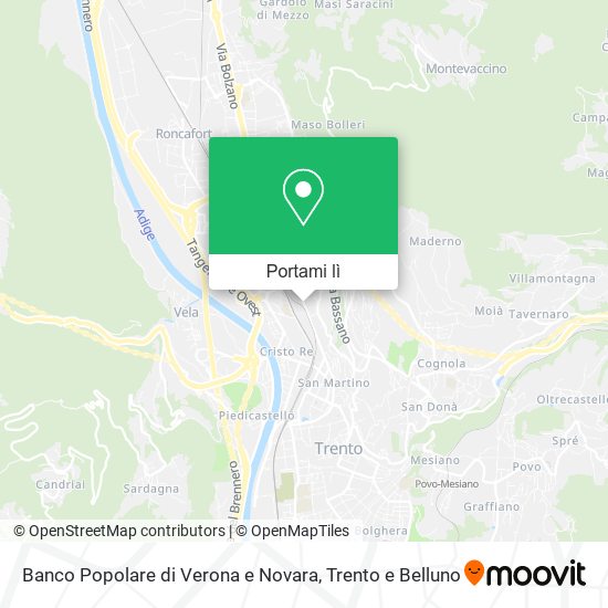 Mappa Banco Popolare di Verona e Novara