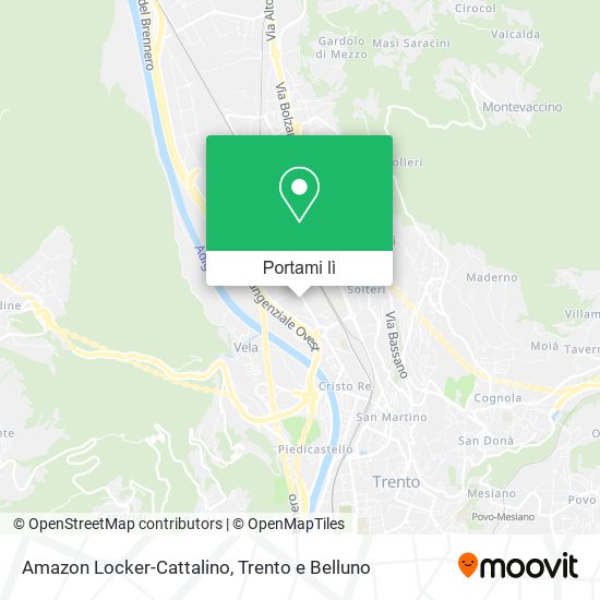 Mappa Amazon Locker-Cattalino