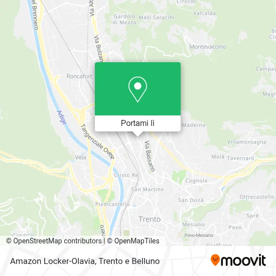 Mappa Amazon Locker-Olavia