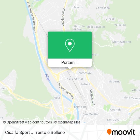 Mappa Cisalfa Sport .
