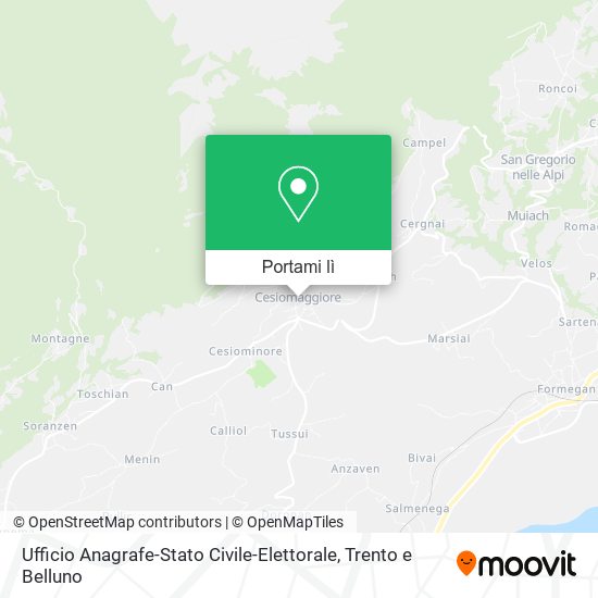 Mappa Ufficio Anagrafe-Stato Civile-Elettorale