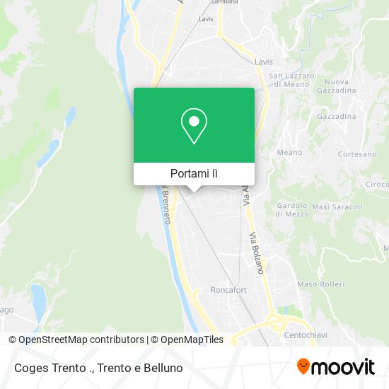 Mappa Coges Trento .