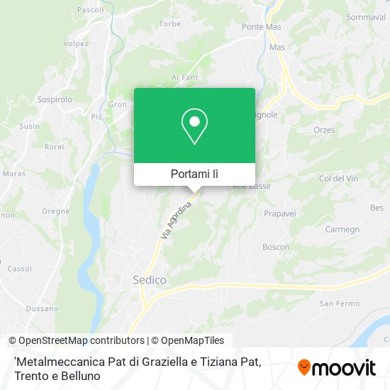 Mappa 'Metalmeccanica Pat di Graziella e Tiziana Pat