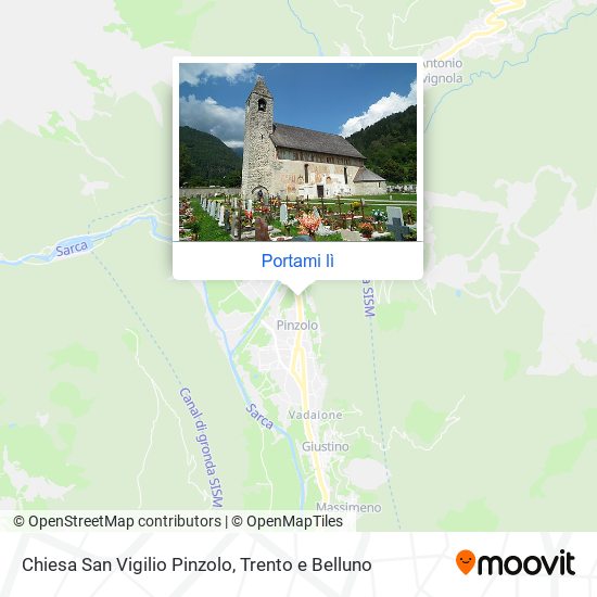 Mappa Chiesa San Vigilio Pinzolo