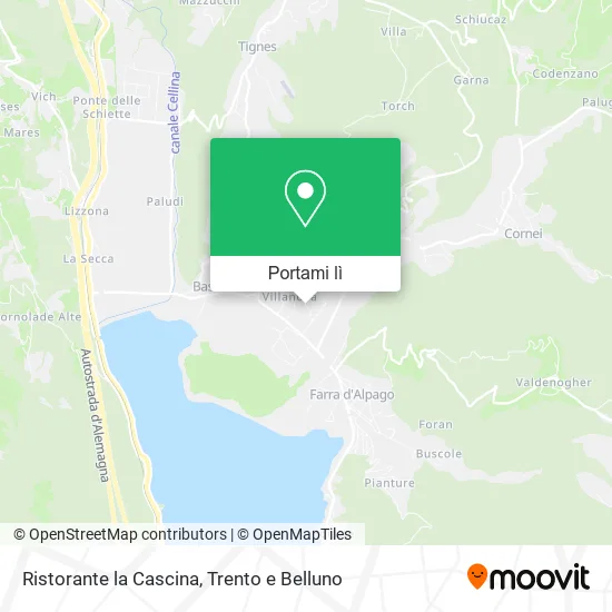 Mappa Ristorante la Cascina