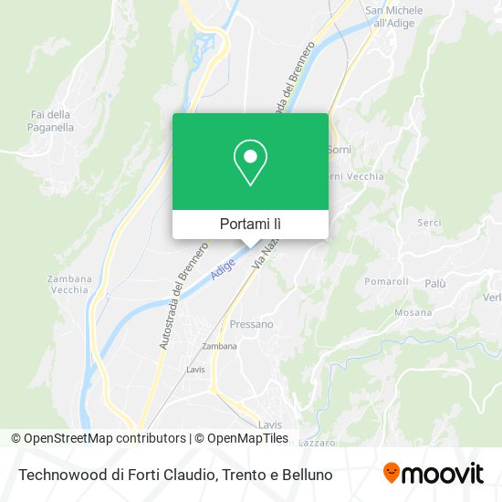 Mappa Technowood di Forti Claudio