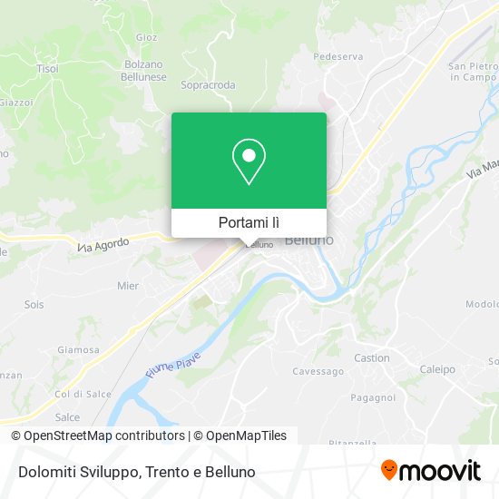 Mappa Dolomiti Sviluppo