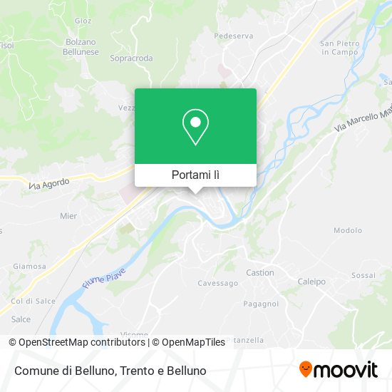 Mappa Comune di Belluno