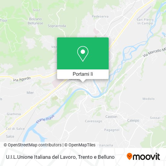 Mappa U.I.L.Unione Italiana del Lavoro