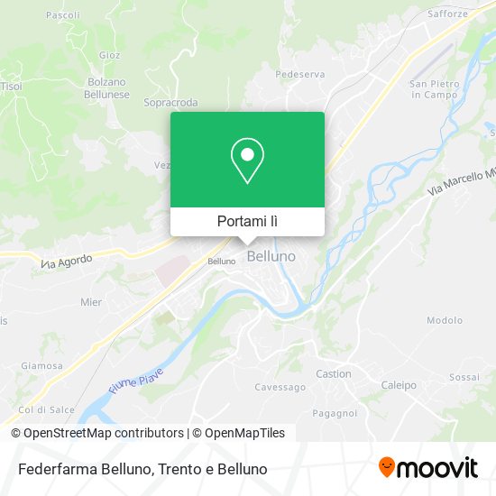 Mappa Federfarma Belluno