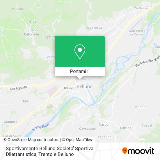 Mappa Sportivamente Belluno Societa' Sportiva Dilettantistica