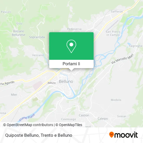 Mappa Quiposte Belluno