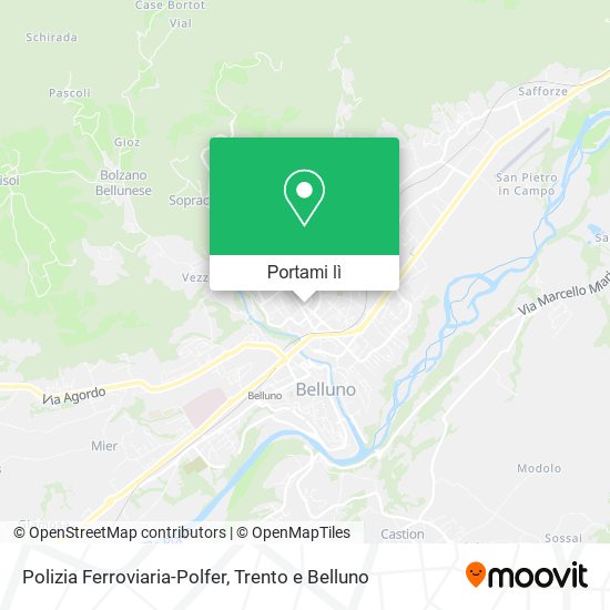 Mappa Polizia Ferroviaria-Polfer