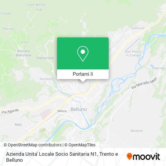 Mappa Azienda Unita' Locale Socio Sanitaria N1