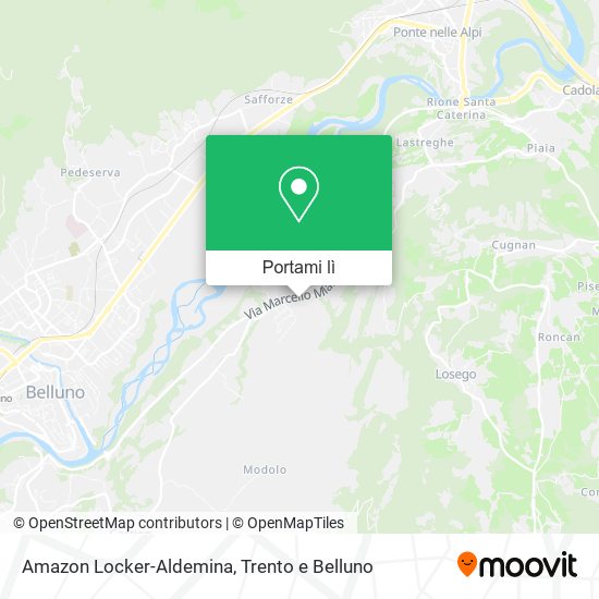 Mappa Amazon Locker-Aldemina