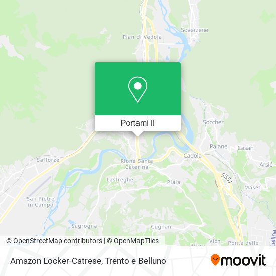 Mappa Amazon Locker-Catrese