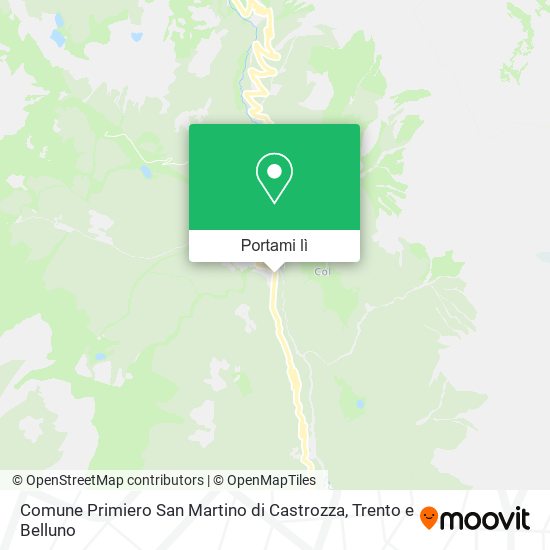 Mappa Comune Primiero San Martino di Castrozza