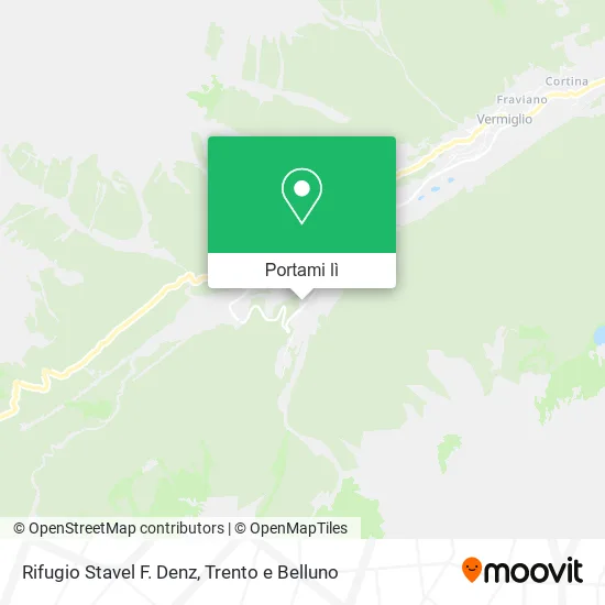 Mappa Rifugio Stavel F. Denz