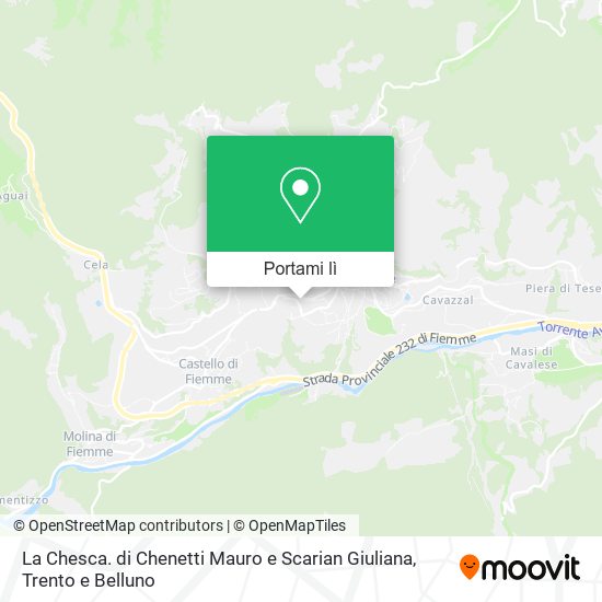Mappa La Chesca. di Chenetti Mauro e Scarian Giuliana