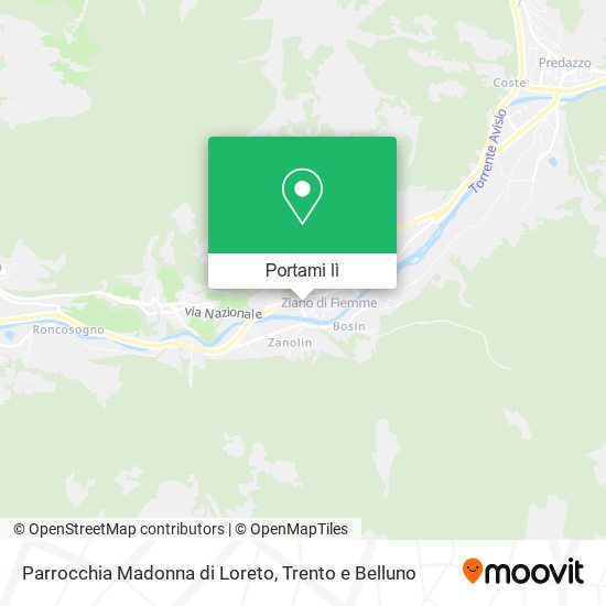 Mappa Parrocchia Madonna di Loreto