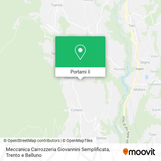 Mappa Meccanica Carrozzeria Giovannini Semplificata