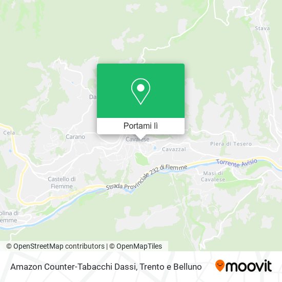 Mappa Amazon Counter-Tabacchi Dassi