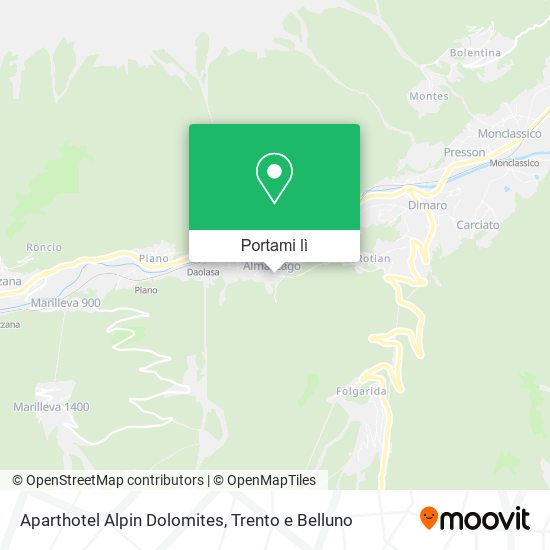 Mappa Aparthotel Alpin Dolomites