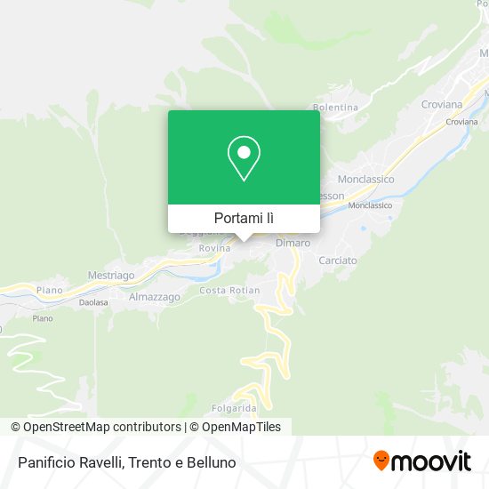 Mappa Panificio Ravelli