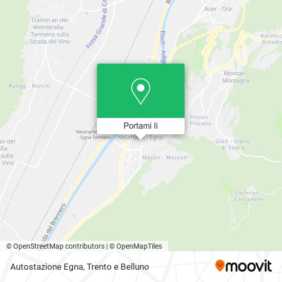 Mappa Autostazione Egna