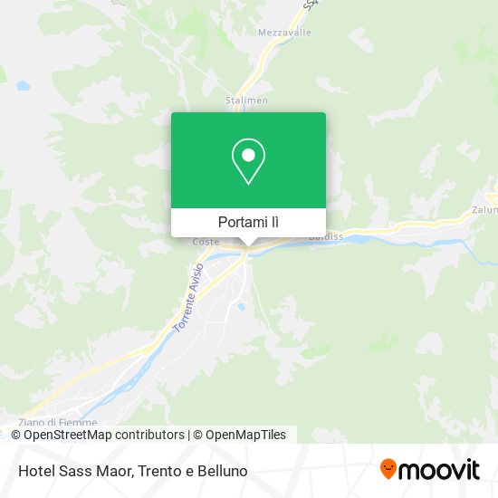 Mappa Hotel Sass Maor