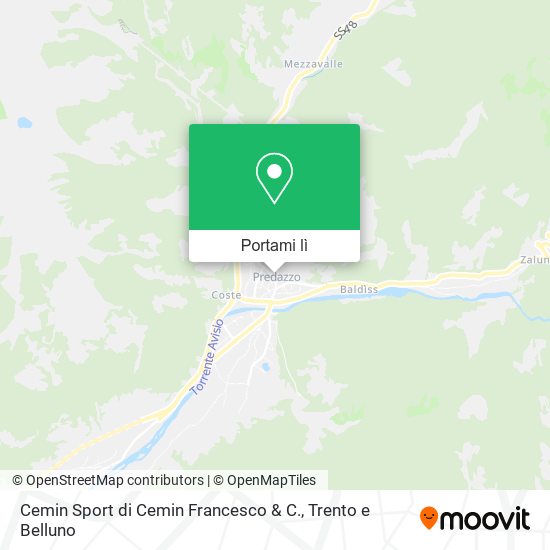 Mappa Cemin Sport di Cemin Francesco & C.