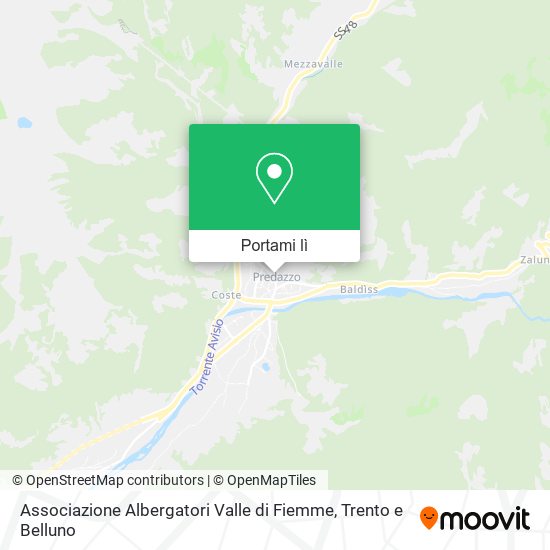 Mappa Associazione Albergatori Valle di Fiemme