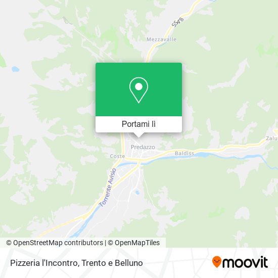 Mappa Pizzeria l'Incontro
