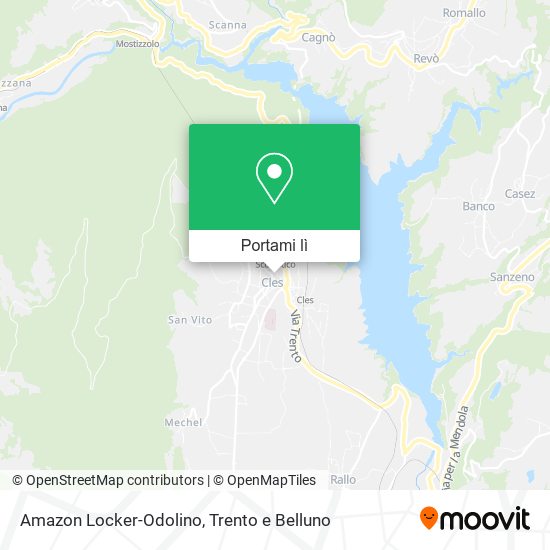 Mappa Amazon Locker-Odolino