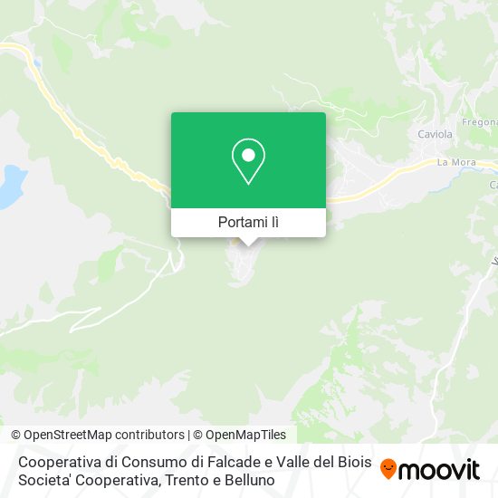 Mappa Cooperativa di Consumo di Falcade e Valle del Biois Societa' Cooperativa