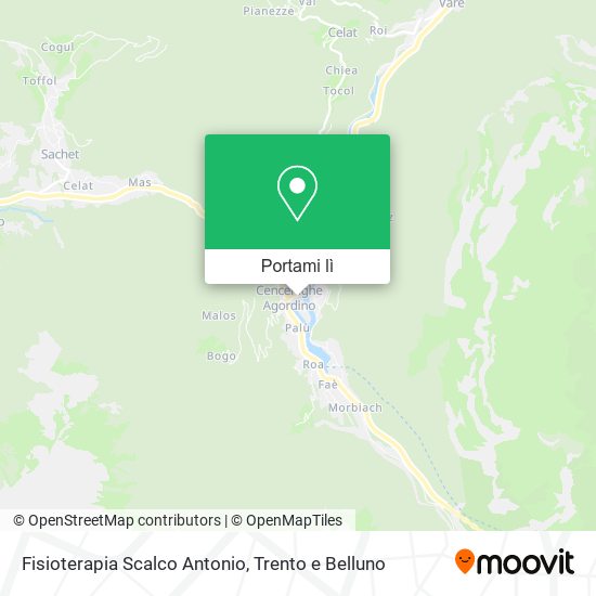 Mappa Fisioterapia Scalco Antonio