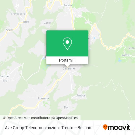 Mappa Aze Group Telecomunicazioni