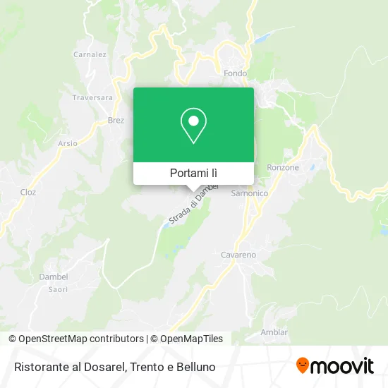 Mappa Ristorante al Dosarel