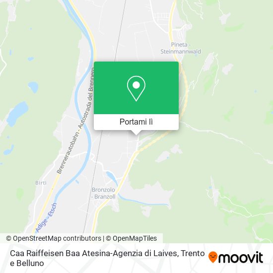Mappa Caa Raiffeisen Baa Atesina-Agenzia di Laives