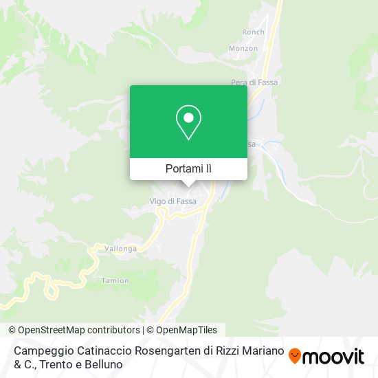 Mappa Campeggio Catinaccio Rosengarten di Rizzi Mariano & C.