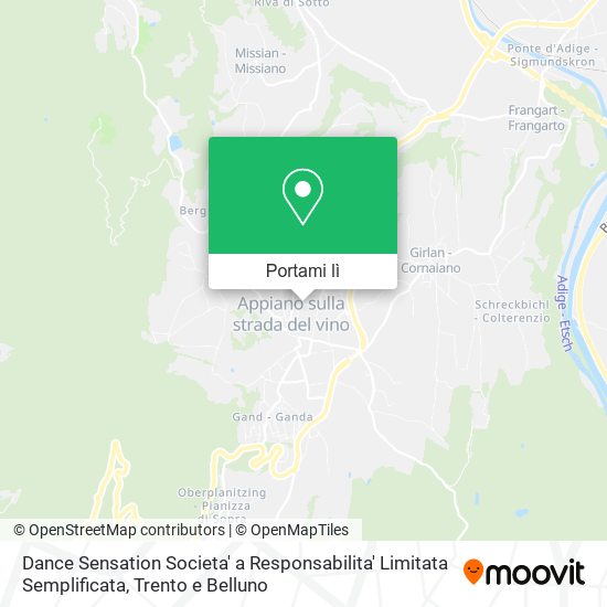 Mappa Dance Sensation Societa' a Responsabilita' Limitata Semplificata