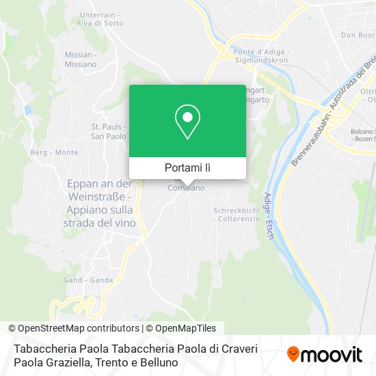 Mappa Tabaccheria Paola Tabaccheria Paola di Craveri Paola Graziella