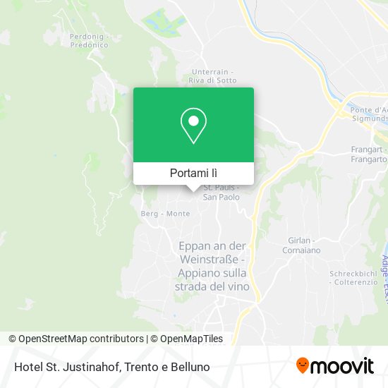 Mappa Hotel St. Justinahof