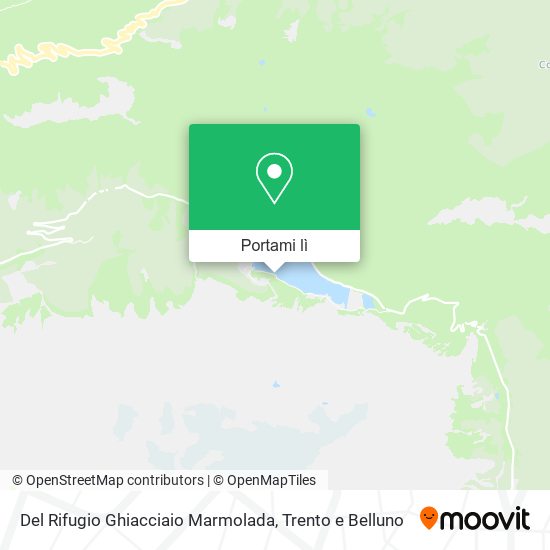 Mappa Del Rifugio Ghiacciaio Marmolada