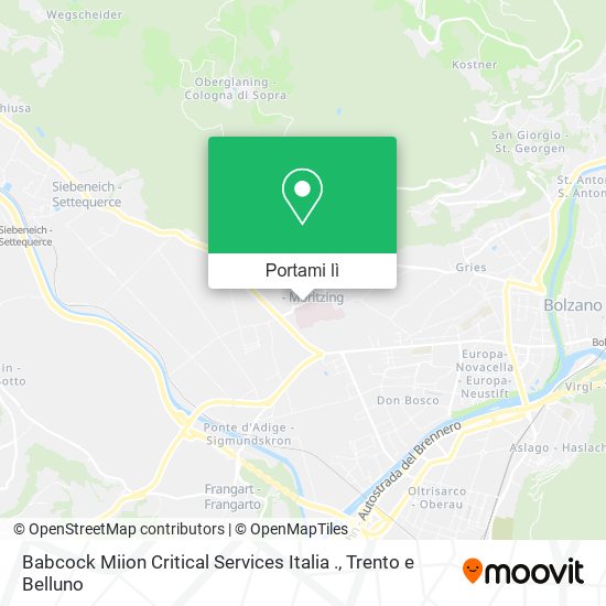 Mappa Babcock Miion Critical Services Italia .