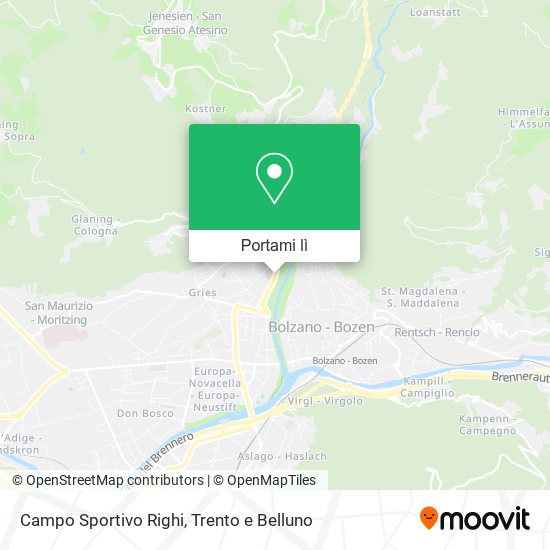 Mappa Campo Sportivo Righi