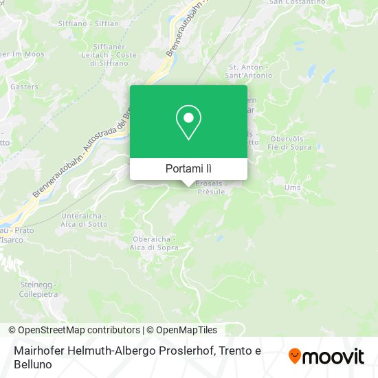 Mappa Mairhofer Helmuth-Albergo Proslerhof