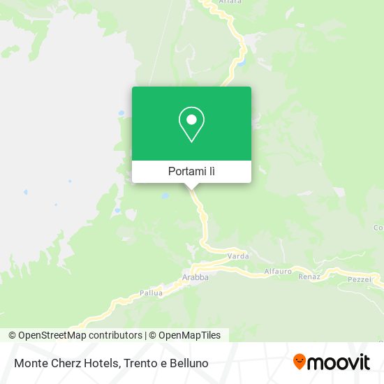 Mappa Monte Cherz Hotels