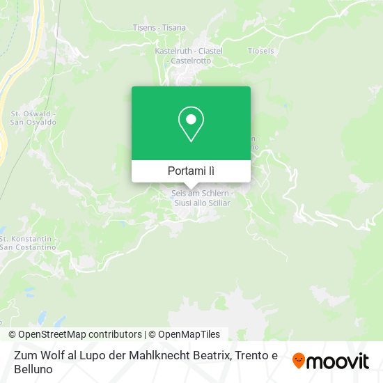 Mappa Zum Wolf al Lupo der Mahlknecht Beatrix