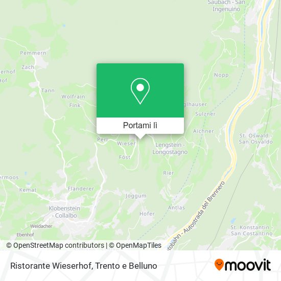 Mappa Ristorante Wieserhof